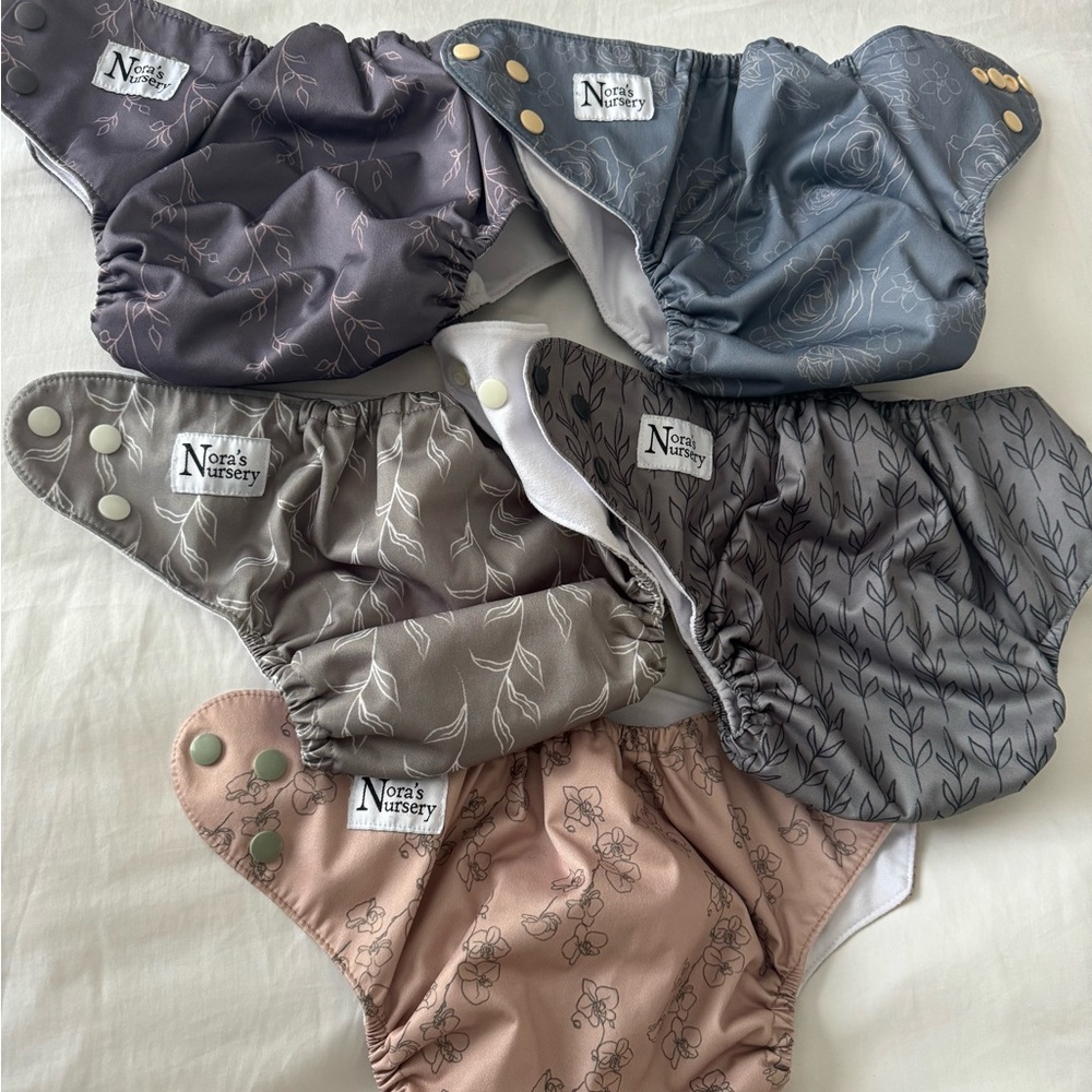Nora’s Nursery pocket diapers - set of 5